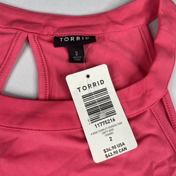 Torrid Rose Thorn Ity Goddess Tank Pink - Picture 3 of 7